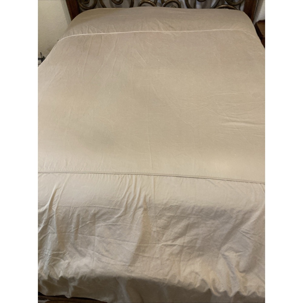 Front Gate 100% Cotton Tan Duvet King Size 104" W X97"